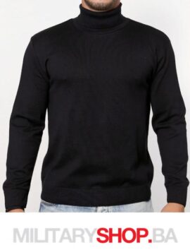 Službeni Džemper Crne Boje Sa Rolkom