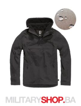 Brandit Windstoper-Windbreaker Jakna Crne Boje