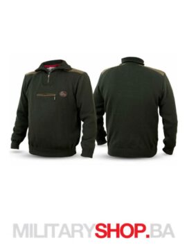 Zeleni TWR Džemper sa zip džepom V3